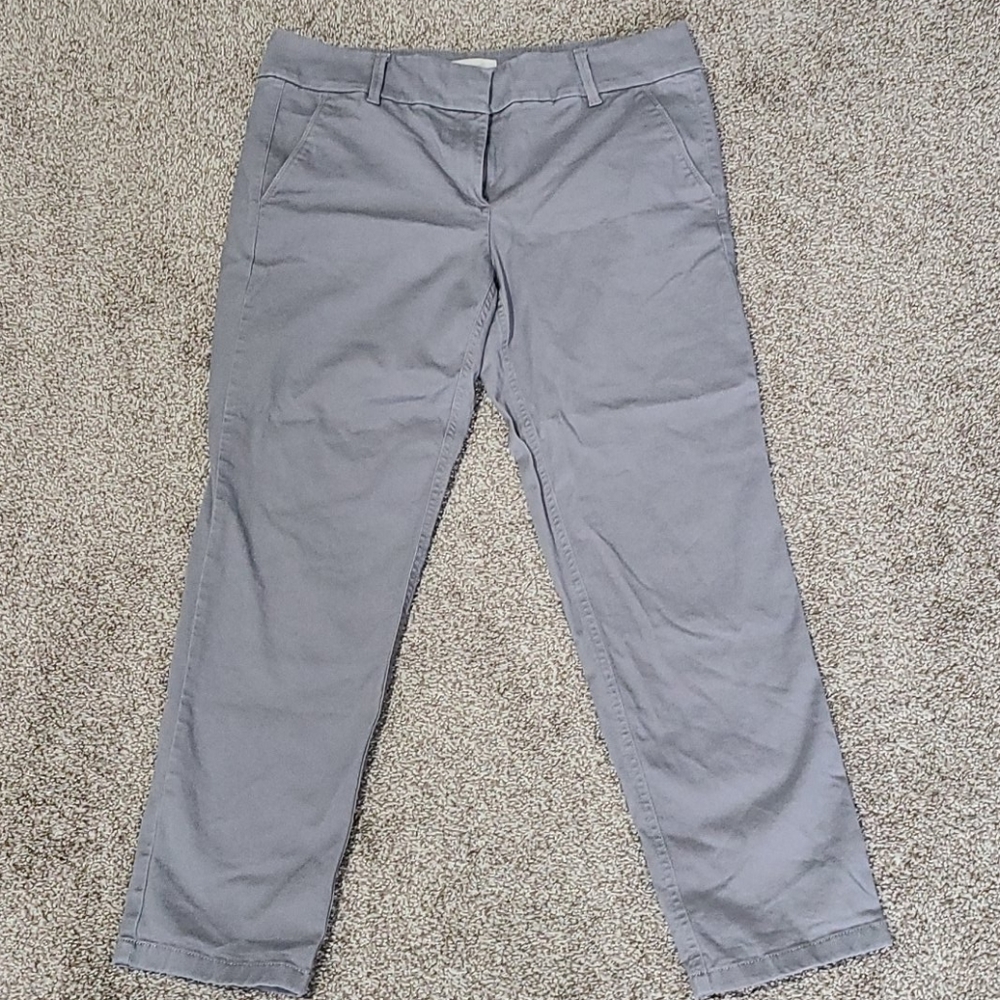 Loft outlet gray modern chino crop